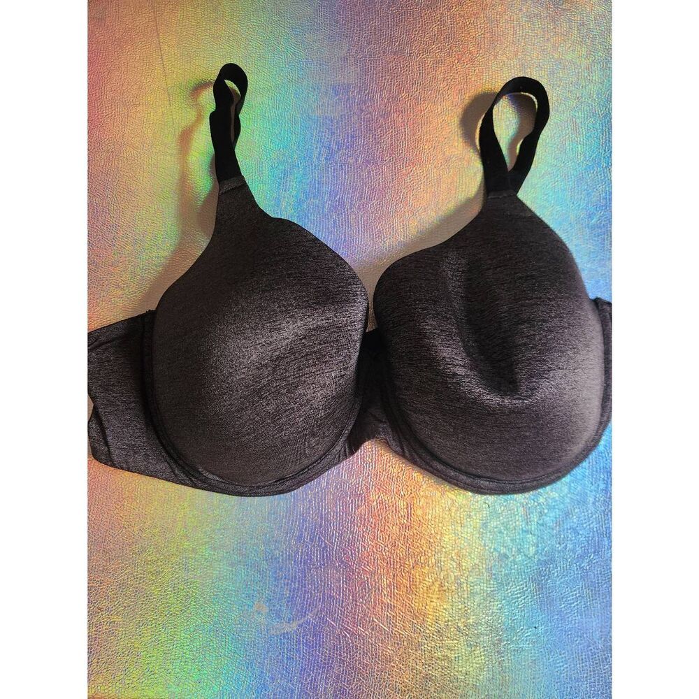 Adore Me Underwire Full Bra Lightly Padded Size 40DDD Black and Gray - Picture 3 of 10